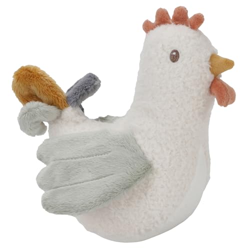 Little Dutch 8803 Stehauffigur Stofftier Huhn weiß - Little Farm von Little Dutch