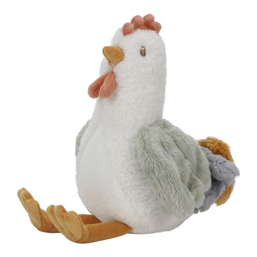 Little Dutch 8827 Kuscheltier Plüschtier Huhn - Little Farm (17 cm) von Little Dutch