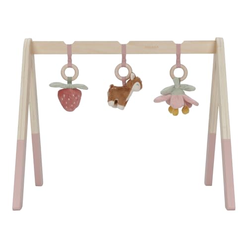 Little Dutch 9010 Holz Baby Gym Spieltrapez mit Stoff Anhängern - Fairy Garden von Little Dutch