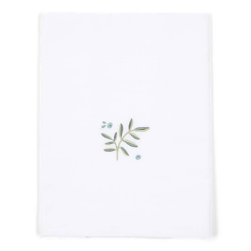 Little Dutch Cradle Sheet - 70 x 100 cm - Blueberry Leaves von Little Dutch