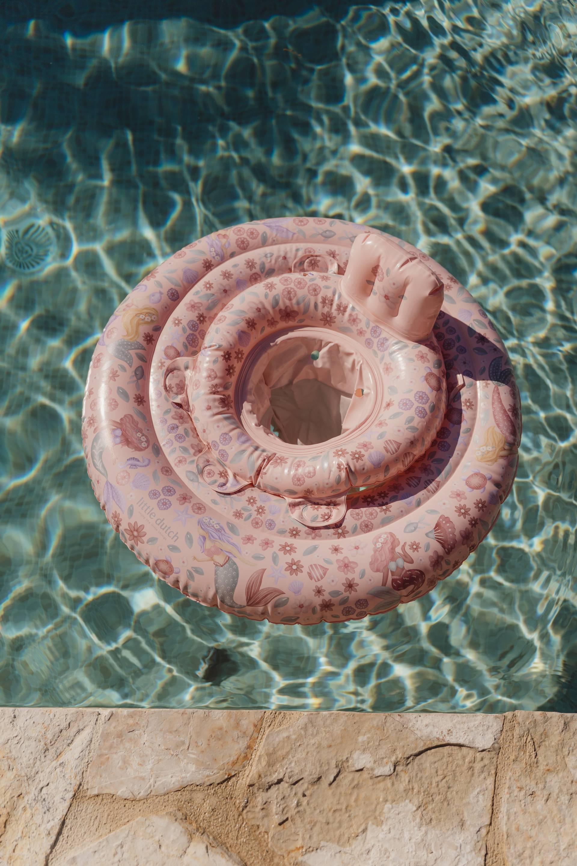 Little Dutch Dreamy Mermaid Baby Schwimmring, Pink von Little Dutch