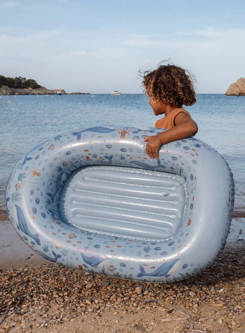 Little Dutch Schwimmmatratze Ocean World Boot, Blue von Little Dutch