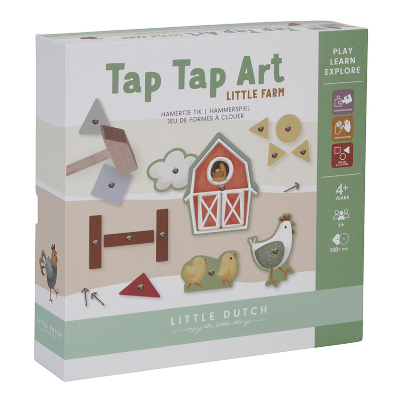 Little Dutch Tap Tap Art Set Little Farm FSC Little Dutch Tap Tap Art Set Little Farm FSC von Little Dutch