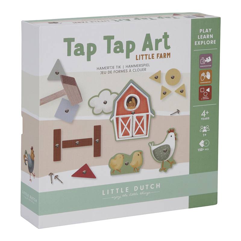 Little Dutch Tap Tap Art Set Little Farm FSC von Little Dutch