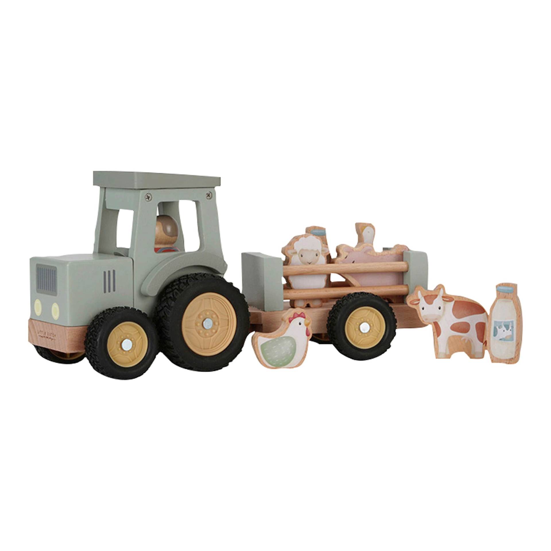 Little Dutch Traktor mit Anhänger Little Farm Little Dutch Traktor mit Anhänger Little Farm von Little Dutch