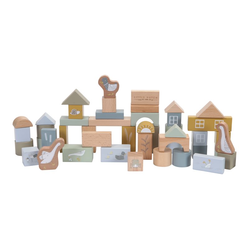 Little Dutch Wooden Blocks In Box von Little Dutch
