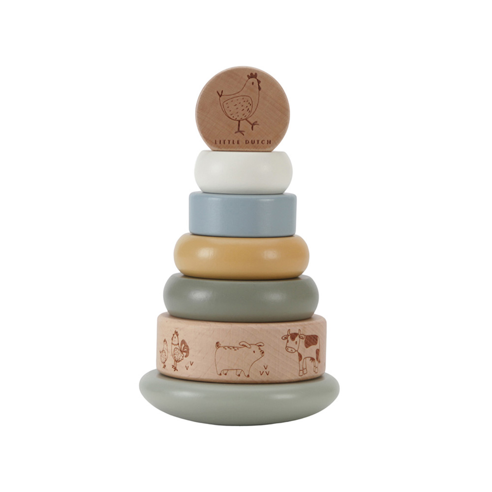 Little Dutch Wooden Rocking Ring Stacker FSC Little Dutch Wooden Rocking Ring Stacker FSC von Little Dutch