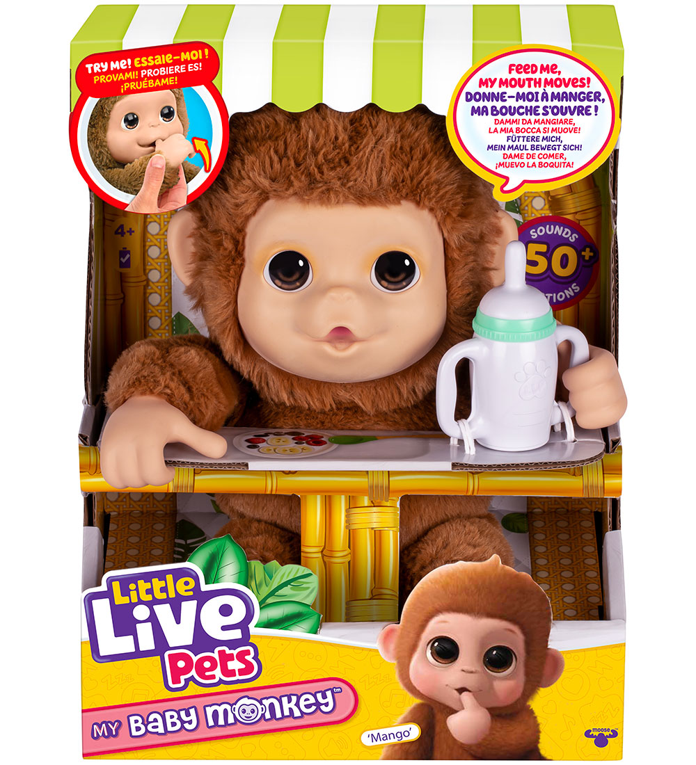 Little Live Pets Interaktiv Kuscheltiere - My Baby Monkey - Mang - Little Live Pets - One Size - Kuscheltiere Little Live Pets Interaktiv Kuscheltiere - My Baby Monkey - Mang - Little Live Pets - One Size - Kuscheltiere von Little Live Pets
