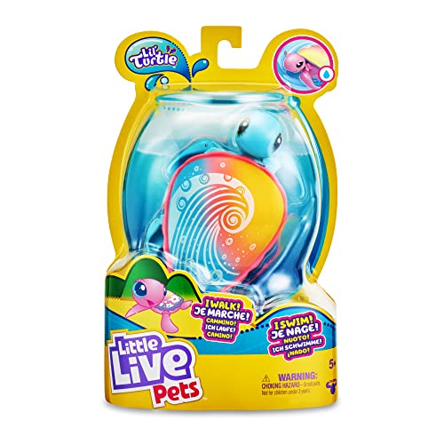 Little Live Pets - Ripswirl Molonas Schildkröten Spielzeug, Interaktives Haustier, Berühmtes Haustier (LPU08100) von Little Live Pets