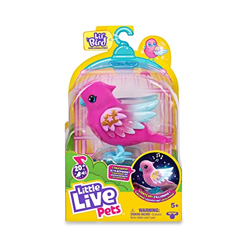 Little Live Pets Skyler-Parlanchiervögel, interaktives Haustier mit mehr als 20 Geräuschen und Reaktionen, wiederholt das, was Sie Sagen, Spielzeug für Jungen und Mädchen ab 5 Jahren, berühmt Little Live Pets Skyler-Parlanchiervögel, interaktives Haustier mit mehr als 20 Geräuschen und Reaktionen, wiederholt das, was Sie Sagen, Spielzeug für Jungen und Mädchen ab 5 Jahren, berühmt von Little Live Pets