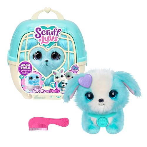 ScruffaLuvs Haustier-Scruffs in Rosa – Überraschungsplüschtier, 19 cm groß – Waschen und 1 von 3 Tieren zum Retten enthüllen: Welpe, Häschen oder Kätzchen – enthält 22 cm große Deluxe-Transportbox ScruffaLuvs Haustier-Scruffs in Rosa – Überraschungsplüschtier, 19 cm groß – Waschen und 1 von 3 Tieren zum Retten enthüllen: Welpe, Häschen oder Kätzchen – enthält 22 cm große Deluxe-Transportbox von Little Live Pets