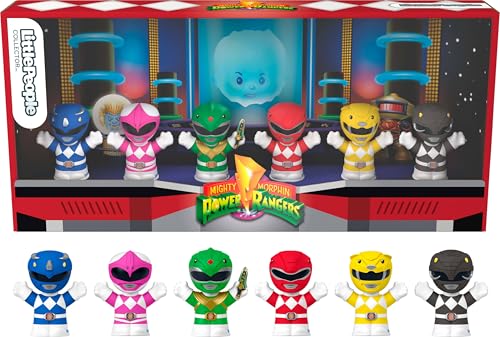 Little People Collector Power Rangers Special Edition Set für Erwachsene & Fans, 6 Charakterfiguren in einem Display-Paket von Little People COLLECTOR