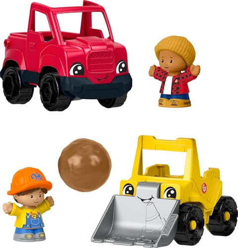 Fisher-Price Little People Kleinkind-Spielzeug, Work Around Town, 5-teiliges Fahrzeug- und Figuren-Set für Kinder ab 1 Jahren Fisher-Price Little People Kleinkind-Spielzeug, Work Around Town, 5-teiliges Fahrzeug- und Figuren-Set für Kinder ab 1 Jahren von Little People