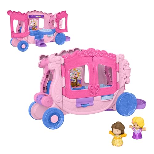 Fisher-Price Little People Kleinkindspielzeug Disney Princess Musikkutsche zum Hinterherziehen Spielset mit Spielfiguren für Rollenspiele für Kinder ab 18 Monaten ,JCW72 Fisher-Price Little People Kleinkindspielzeug Disney Princess Musikkutsche zum Hinterherziehen Spielset mit Spielfiguren für Rollenspiele für Kinder ab 18 Monaten ,JCW72 von Little People