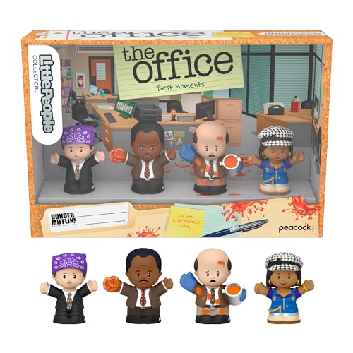 Little People Collector The Office Best Moments aus der US-Fernsehserie, Sondereditionsset für Erwachsene und Fans in einer Geschenkbox, 4 Figuren, HVG56 von Little People