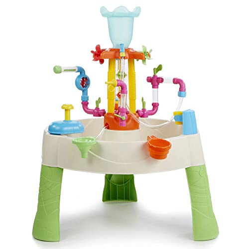 Little Tikes Fountain Factory Wassertisch, Garten-Spielzeug, Sicherer und Tragbarer Kindertisch, Sensorik-Spielzeug für Draußen; Fördert Fantasievolles Spielen, Ab 24 Monaten von little tikes
