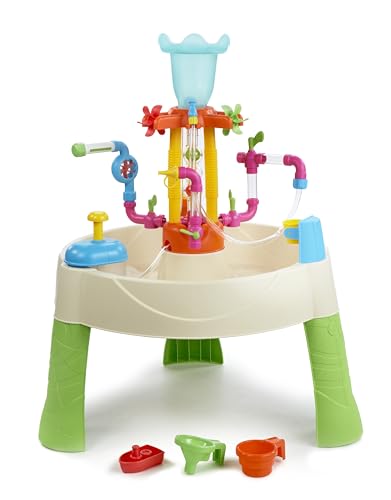 Little Tikes Fountain Factory Wassertisch, Garten-Spielzeug, Sicherer und Tragbarer Kindertisch, Sensorik-Spielzeug für Draußen; Fördert Fantasievolles Spielen, Ab 24 Monaten von little tikes