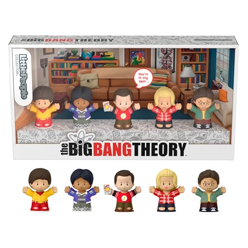 Little People Collector The Big Bang Theory Sondereditionsset in einer Geschenkbox für Sammler, für Erwachsene und Fans, 5 Figuren, HYT47 von LittlePeople Collector