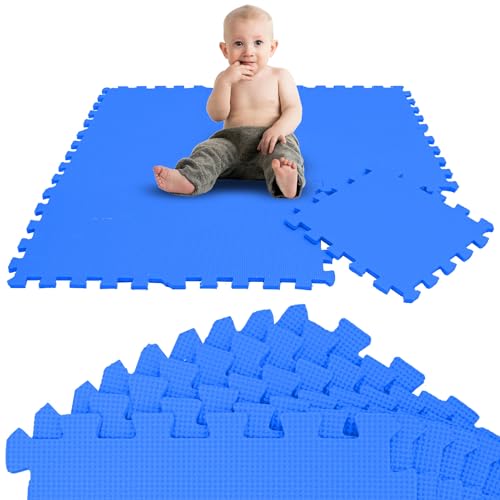 LittleTom 9 Teile Spielmatte Baby Puzzlematte ab Null - 30x30 Krabbelmatte Baby - Spielmatte Kinder Babydecke Spieldecke - Bodenmatte Kinderzimmer - Activity Babymatte Bodenschutzmatte Baby Spielzeug von LittleTom