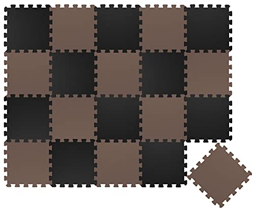 LittleTom 18 Teile Spielmatte Puzzlematte Ab Null - 30x30 Krabbelmatte - Spielmatte Kinder Babydecke Spieldecke - Bodenmatte Kinderzimmer Activity Babymatte Bodenschutzmatte Spielzeug von LittleTom