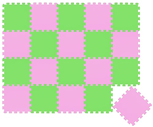LittleTom 18 Teile Spielmatte Puzzlematte Ab Null - 30x30 Krabbelmatte - Spielmatte Kinder Babydecke Spieldecke - Bodenmatte Kinderzimmer Activity Babymatte Bodenschutzmatte Spielzeug von LittleTom