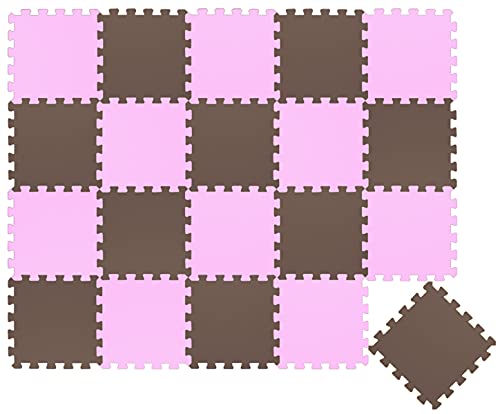 LittleTom 18 Teile Spielmatte Puzzlematte Ab Null - 30x30 Krabbelmatte - Spielmatte Kinder Babydecke Spieldecke - Bodenmatte Kinderzimmer Activity Babymatte Bodenschutzmatte Spielzeug von LittleTom
