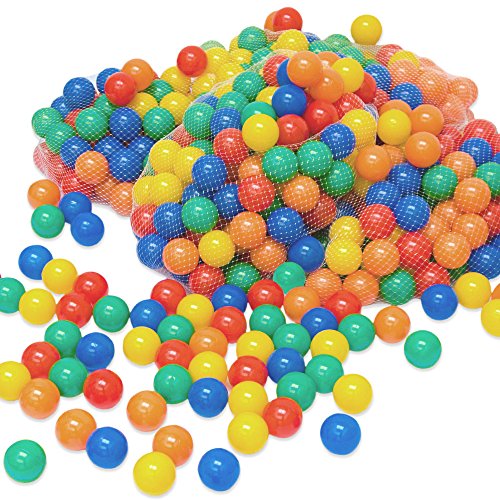 LittleTom 200 Bunte Bälle für Bällebad 6cm Babybälle Plastikbälle Baby Spielbälle von LittleTom