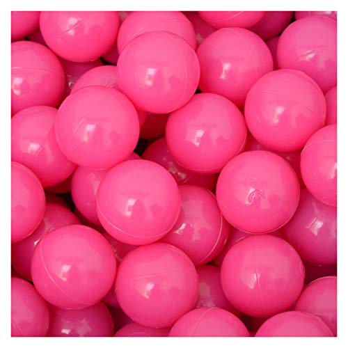 LittleTom 50 Bälle für Bällebad 5,5cm Babybälle Plastikbälle Baby Spielbälle Pink Rosa von LittleTom