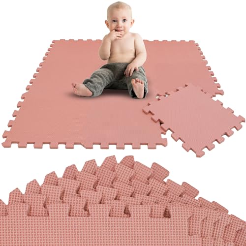 LittleTom 9 Teile Spielmatte Baby Puzzlematte ab Null - 30x30 Krabbelmatte Baby - Spielmatte Kinder Babydecke Spieldecke - Bodenmatte Kinderzimmer - Activity Babymatte Bodenschutzmatte Baby Spielzeug von LittleTom