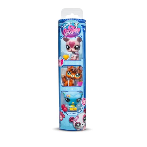 BANDAI Littlest Pet Shop BF00633 Wald Pets BF00633, Generation 7, Haustiere 157, 158, 159, echte LPS-Haustierfiguren, Display in Tube mit Haken, für Kinder ab 4 Jahren, 3 Stück BANDAI Littlest Pet Shop BF00633 Wald Pets BF00633, Generation 7, Haustiere 157, 158, 159, echte LPS-Haustierfiguren, Display in Tube mit Haken, für Kinder ab 4 Jahren, 3 Stück von Littlest Pet Shop