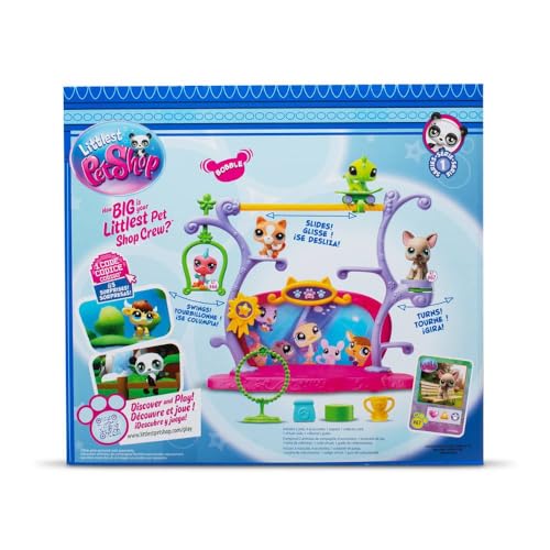 BANDAI Littlest Pet Shop - Pets Got Talent Set - Spielset mit 2 Tieren, Dekor und Zubehör - Set mit niedlichen Tierfiguren - Mini Tierfiguren Pet Shop - Spielzeug für Kinder ab 4 Jahren - BF00558 von BANDAI