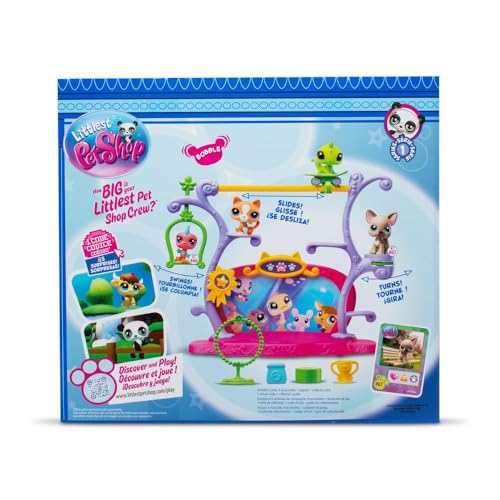 Bandai - Littlest Pet Shop - Pets Got Talent Set - Spielset mit 2 Tieren, Dekor und Zubehör - Offizielle Lizenz - Set süßer Tierfiguren - BF00558 von Bandai