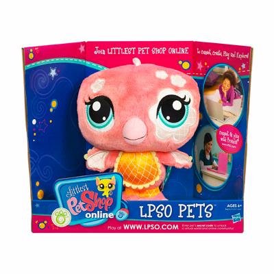 Littlest Pet Shop Online - LPSO Tierchen Plüsch - Flamingo - mit ONLINE Code von Littlest Pet Shop