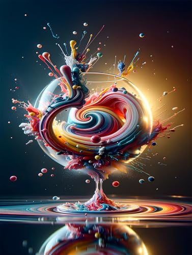 Puzzle 100 Teile,Puzzle für Erwachsene,EIN Herausforderndes Rätsel,Puzzles 100 Teile Erwachsene,Puzzlespiele Für Die Ganze Familie Geschenke,Abstraktes Aquarell von Lituor