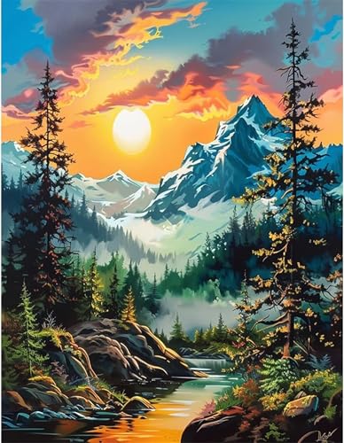 Puzzle 100 Teile,Puzzle für Erwachsene,EIN Herausforderndes Rätsel,Puzzles 100 Teile Erwachsene,Puzzlespiele Für Die Ganze Familie Geschenke,Berg Wälder Flüsse von Lituor