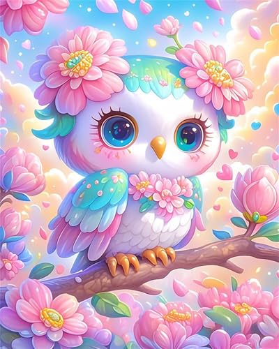 Puzzle 100 Teile,Puzzle für Erwachsene,EIN Herausforderndes Rätsel,Puzzles 100 Teile Erwachsene,Puzzlespiele Für Die Ganze Familie Geschenke,Süße Blumen Eule von Lituor