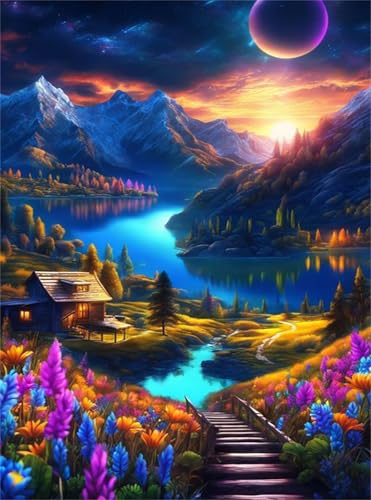 Puzzle 100 Teile EIN Herausforderndes Rätsel Pädagogisches Spielzeug Geschenke Klassische Berg Fluss Landschaft Cottage Puzzles Für Erwachsene,Jigsaw Puzzle für Die Ganze Familie 40x28 cm Puzzle 100 Teile EIN Herausforderndes Rätsel Pädagogisches Spielzeug Geschenke Klassische Berg Fluss Landschaft Cottage Puzzles Für Erwachsene,Jigsaw Puzzle für Die Ganze Familie 40x28 cm von Lituor