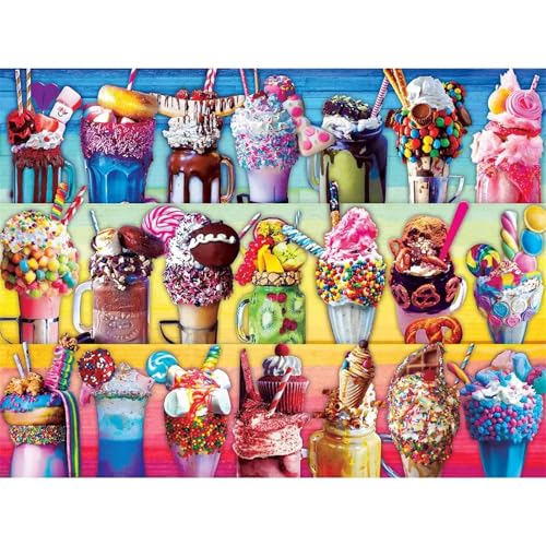 Puzzle 100 Teile EIN Herausforderndes Rätsel Pädagogisches Spielzeug Geschenke Klassische Sommereis Puzzles Für Erwachsene,Jigsaw Puzzle für Die Ganze Familie 40x28 cm von Lituor