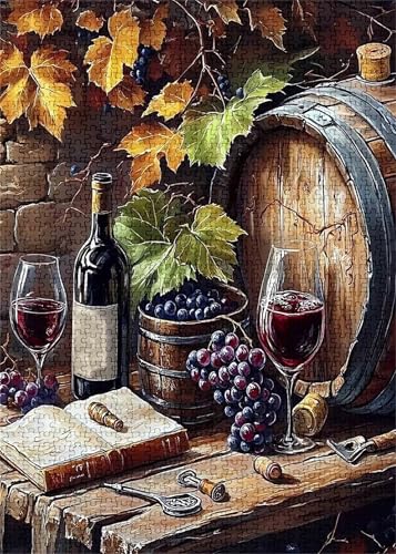 Puzzle 1000 Teile,Puzzle für Erwachsene,EIN Herausforderndes Rätsel,Puzzles 1000 Teile Erwachsene,Puzzlespiele Für Die Ganze Familie Geschenke,Jahrgangs-Rotwein Puzzle 1000 Teile,Puzzle für Erwachsene,EIN Herausforderndes Rätsel,Puzzles 1000 Teile Erwachsene,Puzzlespiele Für Die Ganze Familie Geschenke,Jahrgangs-Rotwein von Lituor