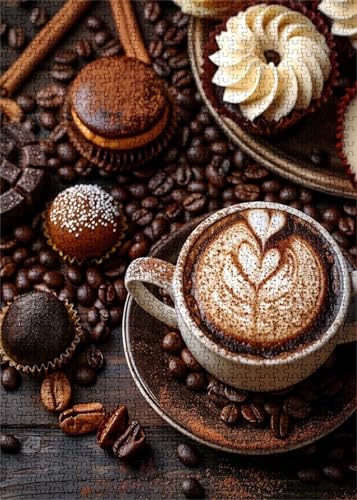 Puzzle 1000 Teile,Puzzle für Erwachsene,EIN Herausforderndes Rätsel,Puzzles 1000 Teile Erwachsene,Puzzlespiele Für Die Ganze Familie Geschenke,Kaffeekuchen Puzzle 1000 Teile,Puzzle für Erwachsene,EIN Herausforderndes Rätsel,Puzzles 1000 Teile Erwachsene,Puzzlespiele Für Die Ganze Familie Geschenke,Kaffeekuchen von Lituor