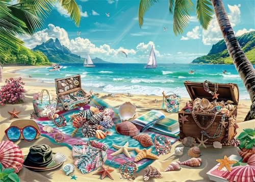 Puzzle 1000 Teile,Puzzle für Erwachsene,EIN Herausforderndes Rätsel,Puzzles 1000 Teile Erwachsene,Puzzlespiele Für Die Ganze Familie Geschenke,Sommer Strand Muscheln Puzzle 1000 Teile,Puzzle für Erwachsene,EIN Herausforderndes Rätsel,Puzzles 1000 Teile Erwachsene,Puzzlespiele Für Die Ganze Familie Geschenke,Sommer Strand Muscheln von Lituor