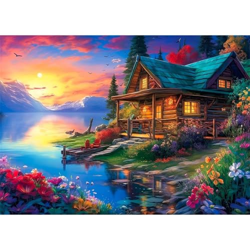 Puzzle 1000 Teile EIN Herausforderndes Rätsel Pädagogisches Spielzeug Geschenke Klassische Blumen am Seeufer Puzzles Für Erwachsene,Jigsaw Puzzle für Die Ganze Familie 75x50 cm Puzzle 1000 Teile EIN Herausforderndes Rätsel Pädagogisches Spielzeug Geschenke Klassische Blumen am Seeufer Puzzles Für Erwachsene,Jigsaw Puzzle für Die Ganze Familie 75x50 cm von Lituor