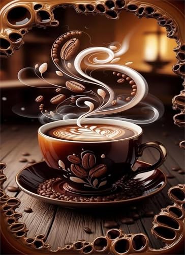 Puzzle 1000 Teile EIN Herausforderndes Rätsel Pädagogisches Spielzeug Geschenke Klassische Fantasiekaffee Puzzles Für Erwachsene,Jigsaw Puzzle für Die Ganze Familie 75x50 cm von Lituor