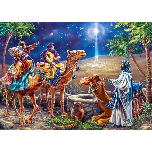 Puzzle 1000 Teile EIN Herausforderndes Rätsel Pädagogisches Spielzeug Geschenke Klassische Kamelhändler Puzzles Für Erwachsene,Jigsaw Puzzle für Die Ganze Familie 75x50 cm von Lituor