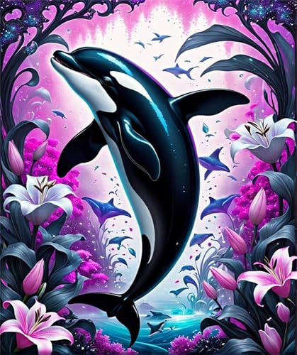 Puzzle 1000 Teile EIN Herausforderndes Rätsel Pädagogisches Spielzeug Geschenke Klassische Lilienblume Delphin Puzzles Für Erwachsene,Jigsaw Puzzle für Die Ganze Familie 75x50 cm Puzzle 1000 Teile EIN Herausforderndes Rätsel Pädagogisches Spielzeug Geschenke Klassische Lilienblume Delphin Puzzles Für Erwachsene,Jigsaw Puzzle für Die Ganze Familie 75x50 cm von Lituor