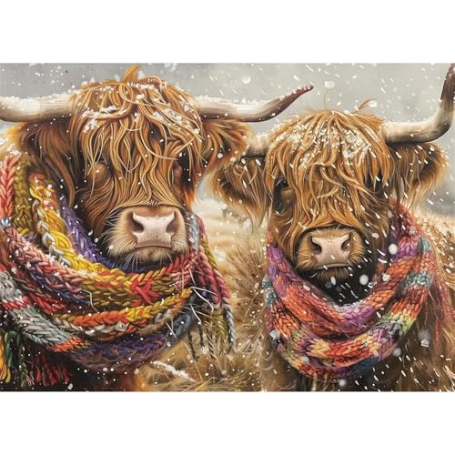 Puzzle 1000 Teile EIN Herausforderndes Rätsel Pädagogisches Spielzeug Geschenke Klassische Schneekuh Puzzles Für Erwachsene,Jigsaw Puzzle für Die Ganze Familie 75x50 cm Puzzle 1000 Teile EIN Herausforderndes Rätsel Pädagogisches Spielzeug Geschenke Klassische Schneekuh Puzzles Für Erwachsene,Jigsaw Puzzle für Die Ganze Familie 75x50 cm von Lituor