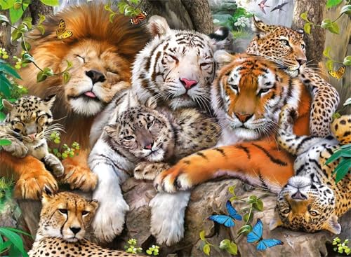 Puzzle 1000 Teile EIN Herausforderndes Rätsel Pädagogisches Spielzeug Geschenke Klassische Tiger Löwen Leoparden Puzzles Für Erwachsene,Jigsaw Puzzle für Die Ganze Familie 75x50 cm Puzzle 1000 Teile EIN Herausforderndes Rätsel Pädagogisches Spielzeug Geschenke Klassische Tiger Löwen Leoparden Puzzles Für Erwachsene,Jigsaw Puzzle für Die Ganze Familie 75x50 cm von Lituor