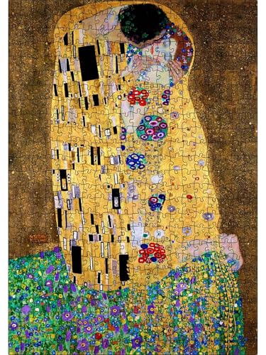 Puzzle 1000 Teile Erwachsene Vintage berühmter Klimt,Klassische Jigsaw Puzzles 75x50 cm,Geschicklichkeitsspiel für die Ganze Familie, Puzzle Farbenfrohes Legespiel Home Dekoration von Lituor