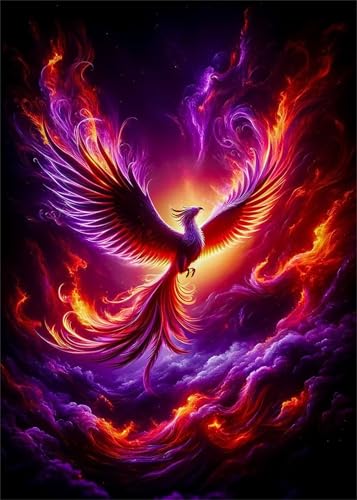 Puzzle 120 Teile,Puzzle für Erwachsene,EIN Herausforderndes Rätsel,Puzzles 120 Teile Erwachsene,Puzzlespiele Für Die Ganze Familie Geschenke,Fantasie Flamme Phoenix von Lituor