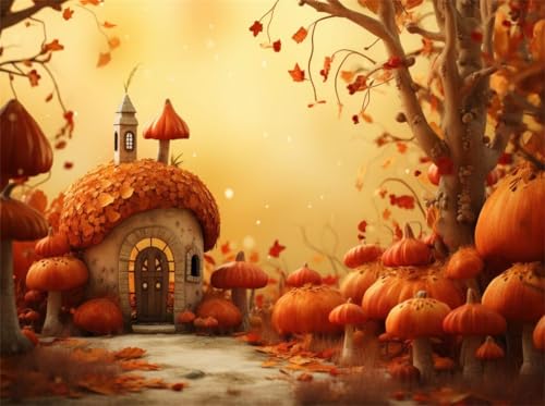 Puzzle 120 Teile,Puzzle für Erwachsene,EIN Herausforderndes Rätsel,Puzzles 120 Teile Erwachsene,Puzzlespiele Für Die Ganze Familie Geschenke,Herbst-Häuschen-Pilz von Lituor